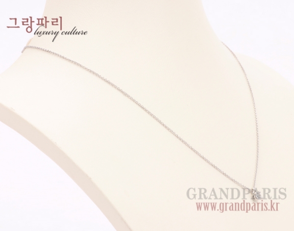 티파니앤코 플래티늄 다이아 1 심플 팬던트 네크리스