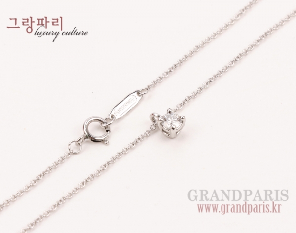 티파니앤코 플래티늄 다이아 1 심플 팬던트 네크리스