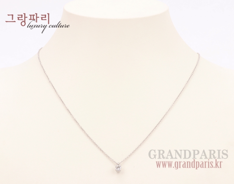 티파니앤코 플래티늄 다이아 1 심플 팬던트 네크리스
