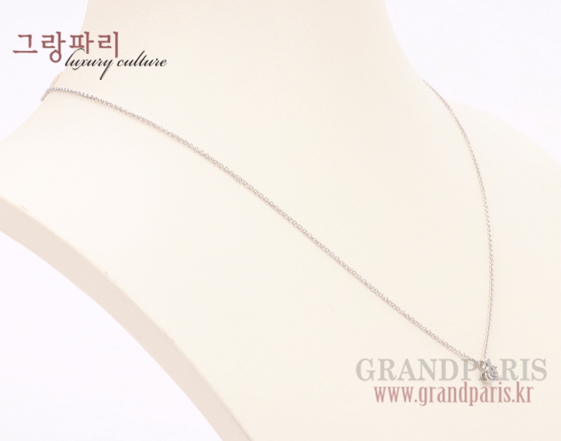 티파니앤코 플래티늄 다이아 1 심플 팬던트 네크리스