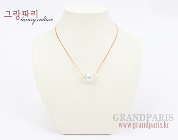 FineJewelry 핑크 골드 14mm 진주 팬던트 네크리스