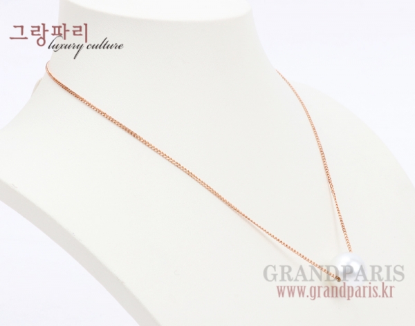 FineJewelry 핑크 골드 14mm 진주 팬던트 네크리스