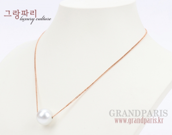 FineJewelry 핑크 골드 14mm 진주 팬던트 네크리스