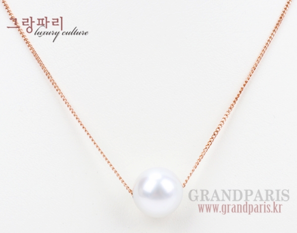 FineJewelry 핑크 골드 14mm 진주 팬던트 네크리스