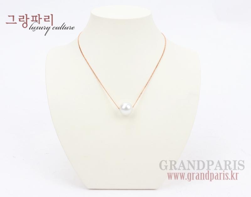 FineJewelry 핑크 골드 14mm 진주 팬던트 네크리스