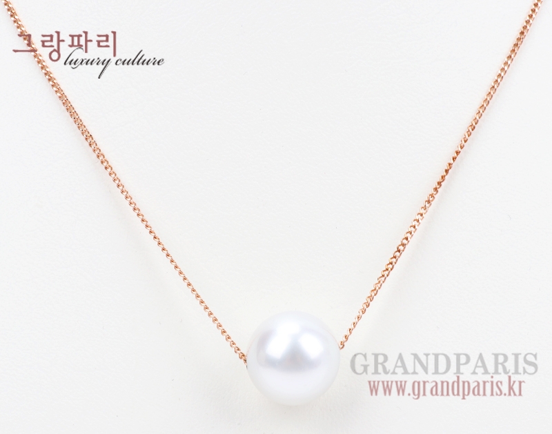 FineJewelry 핑크 골드 14mm 진주 팬던트 네크리스