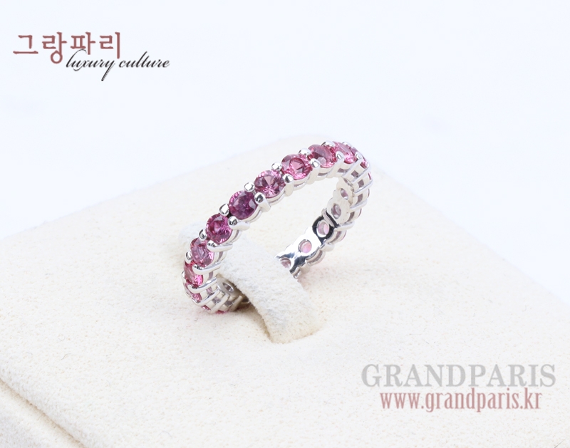 FineJewelry 핑크 사파이어 화이트 골드 이터너티 12호 반지 FineJewelry 핑크 사파이어 화이트 골드 이터너티 12호 반지