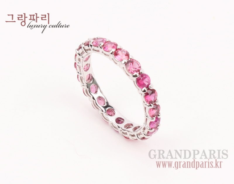 FineJewelry 핑크 사파이어 화이트 골드 이터너티 12.5호 반지 FineJewelry 핑크 사파이어 화이트 골드 이터너티 12.5호 반지