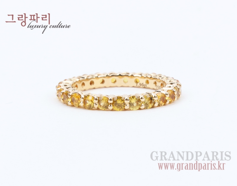 FineJewelry 옐로 라운드 컷 옐로 골드 이터너티 반지 13.5호 FineJewelry 옐로 라운드 컷 옐로 골드 이터너티 반지 13.5호