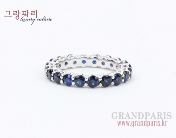 FineJewelry 사파이어 화이트 골드 이터너티 반지 13호