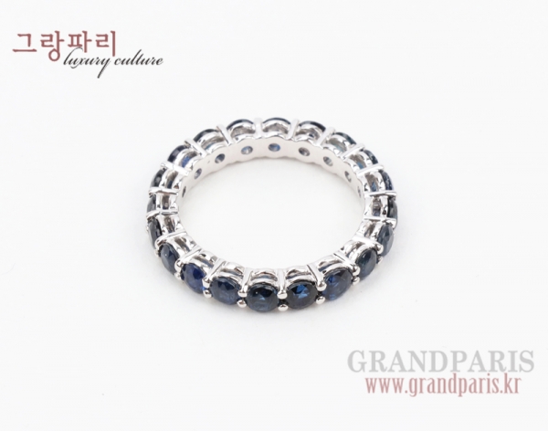 FineJewelry 사파이어 화이트 골드 이터너티 반지 13호