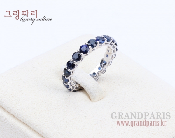 FineJewelry 사파이어 화이트 골드 이터너티 반지 13호