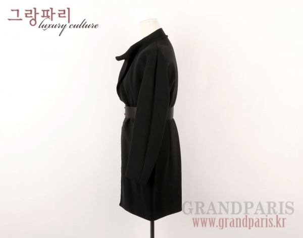 랑방 블랙 슬림 라인 데끼 코트 82