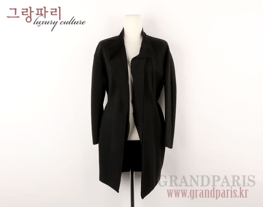 랑방 블랙 슬림 라인 데끼 코트 82