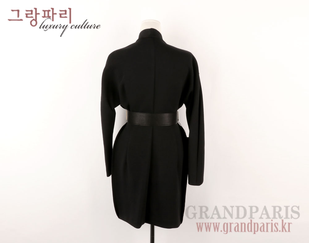 랑방 블랙 슬림 라인 데끼 코트 82