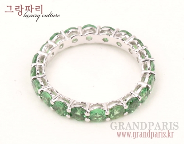 FineJewelry 차보라이트 20P 화이트골드 이터너티 반지 12.5호