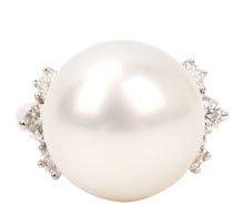 FineJewelry 화이트펄 15mm진주 6P다이아 반지 보러가기 G56603