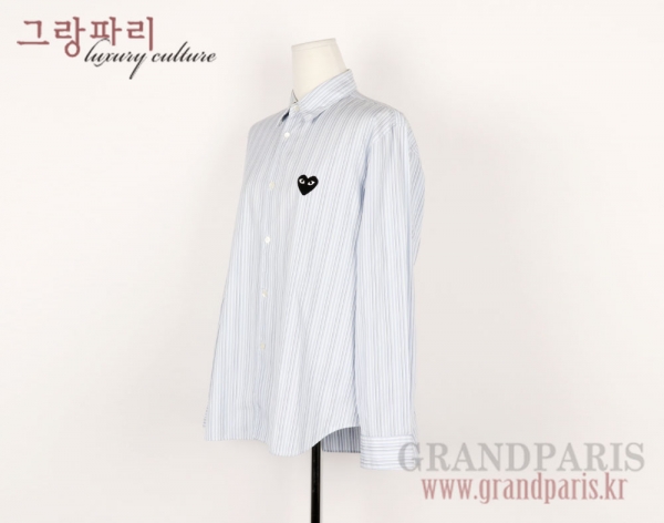 꼼데가르송 콘플라워 스트라이프 셔츠 상의 M