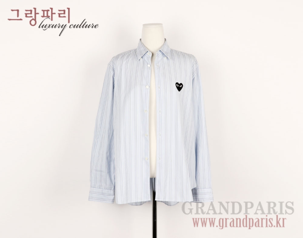 꼼데가르송 콘플라워 스트라이프 셔츠 상의 M