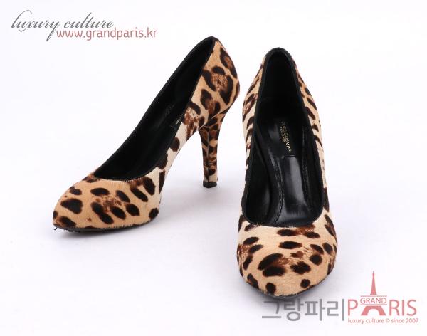 돌체앤가바나 브라운 레오파드 송치 가보시 펌프스 36
