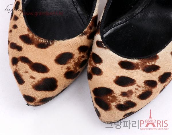 돌체앤가바나 브라운 레오파드 송치 가보시 펌프스 36