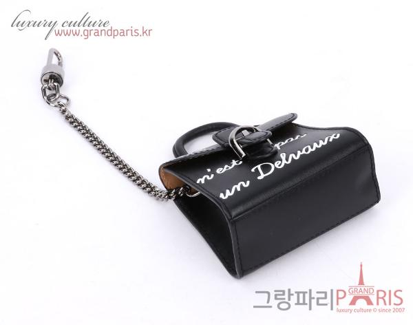 델보 블랙 레터링 복스 브리앙 미니 백참