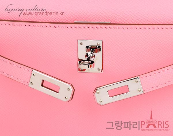 에르메스 로즈콩페티 앱송 은장 켈리 포쉐트 X