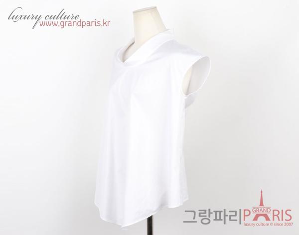 에르메스 화이트 박시 민소매 블라우스 34