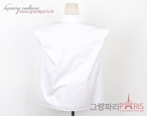 에르메스 화이트 박시 민소매 블라우스 34