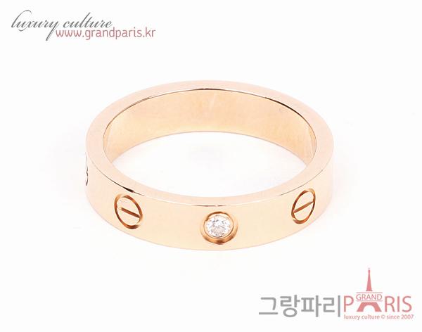 까르띠에 옐로우골드 다이아 1P 러브링 러브 반지 51