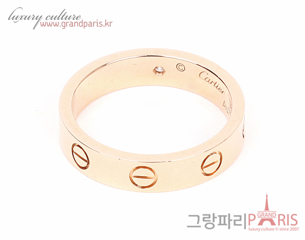 까르띠에 옐로우골드 다이아 1P 러브링 러브 반지 51