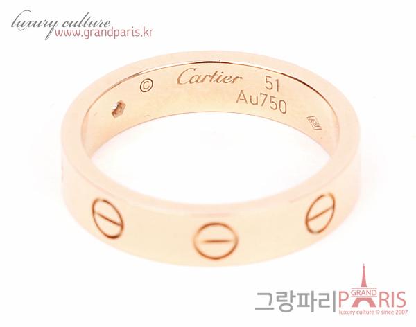 까르띠에 옐로우골드 다이아 1P 러브링 러브 반지 51
