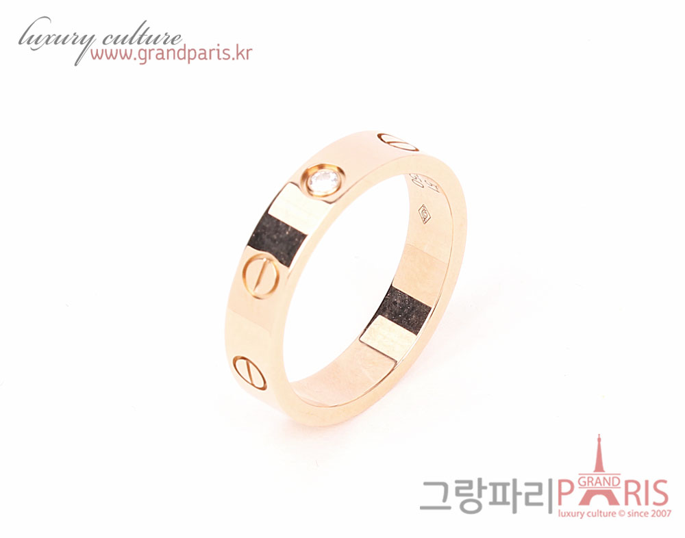 까르띠에 옐로우골드 다이아 1P 러브링 러브 반지 51