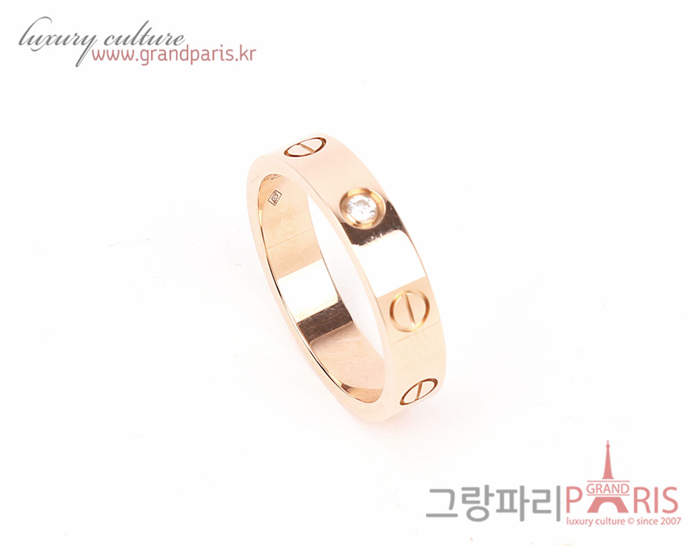 까르띠에 옐로우골드 다이아 1P 러브링 러브 반지 51
