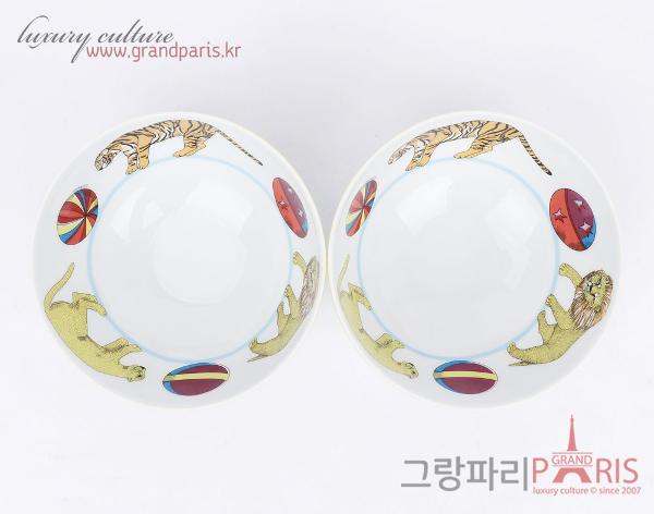에르메스 화이트 블루 Circus 미니 볼 2개 SET