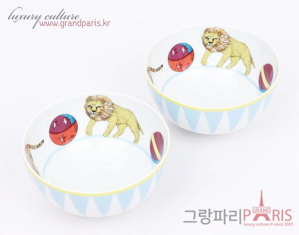 에르메스 화이트 블루 Circus 미니 볼 2개 SET