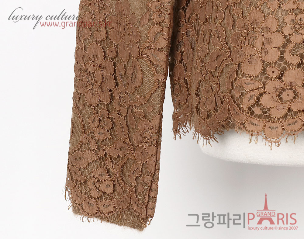 에르마노 설비노 브라운 모헤어 가디건 38