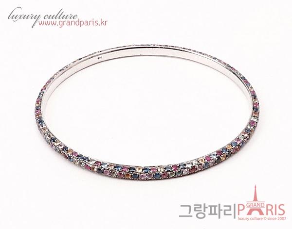 FineJewelry 팬시 사파이어 슬림 뱅글 팔찌	