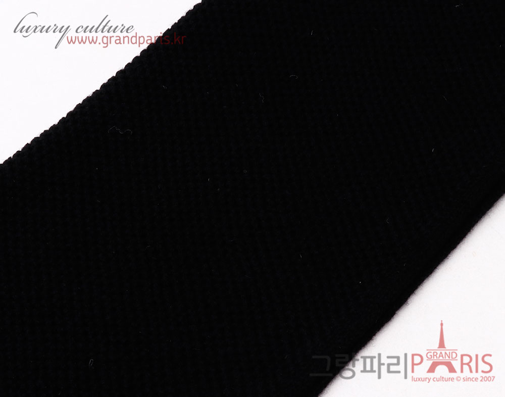 샤넬 레터링 캐시미어 머플러 블랙