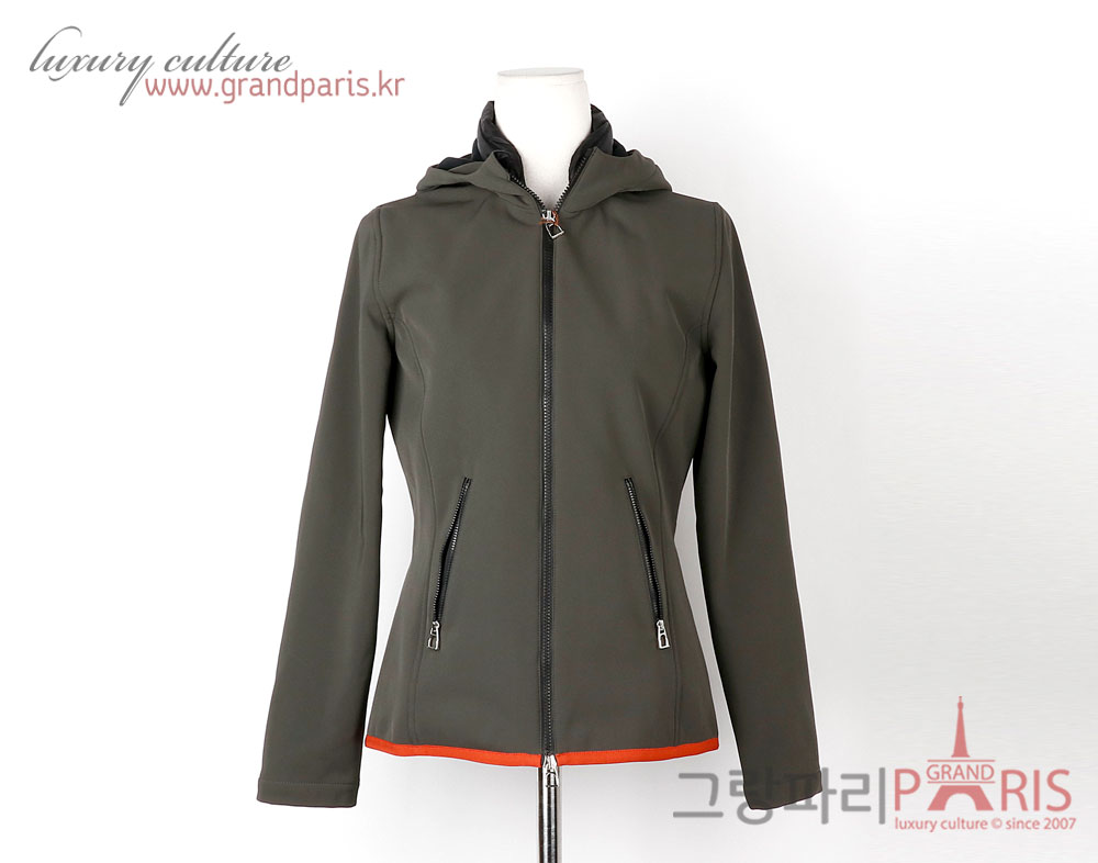 에르메스 카키 Veste impermeable softshell 집업 점퍼 S