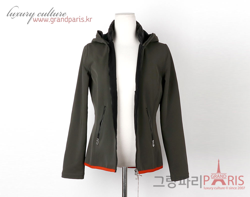 에르메스 카키 Veste impermeable softshell 집업 점퍼 S