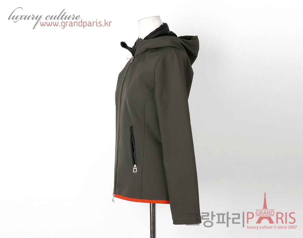 에르메스 카키 Veste impermeable softshell 집업 점퍼 S
