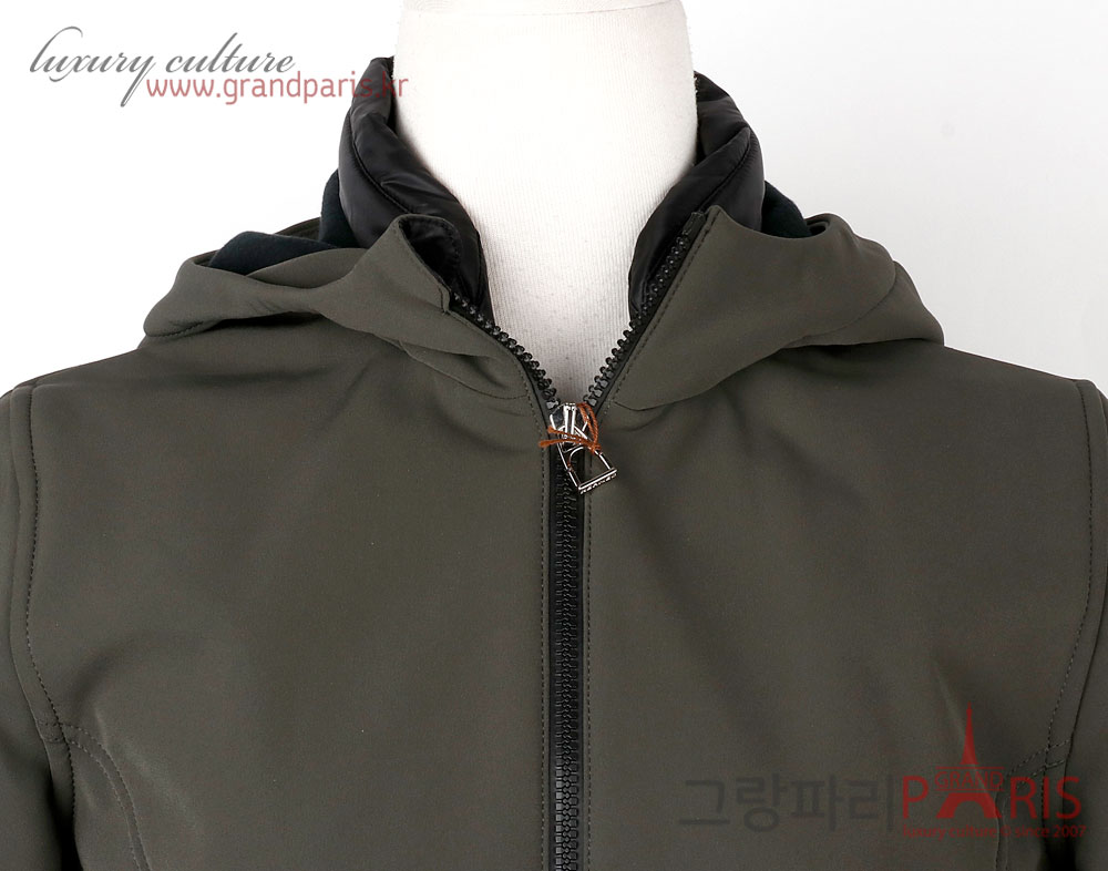 에르메스 카키 Veste impermeable softshell 집업 점퍼 S