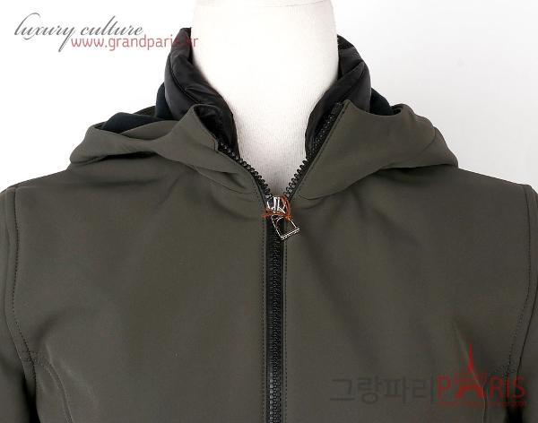 에르메스 카키 Veste impermeable softshell 집업 점퍼 S