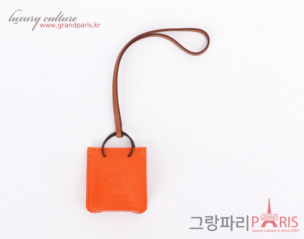 에르메스 오랑쥬 백참 프 골드