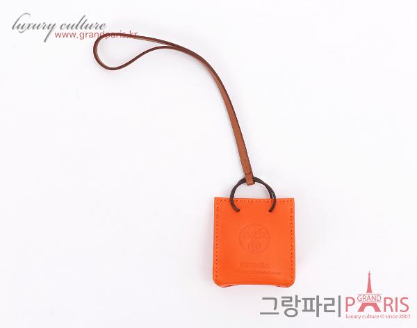 에르메스 오랑쥬 백참 프 골드