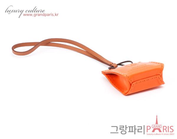 에르메스 오랑쥬 백참 프 골드