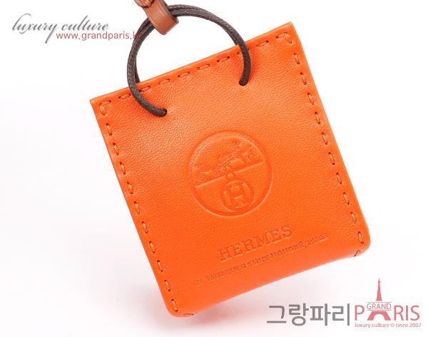 에르메스 오랑쥬 백참 프 골드