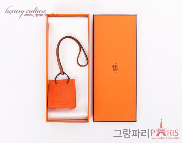 에르메스 오랑쥬 백참 프 골드
