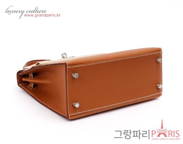 에르메스 셀리에 켈리 25 골드 은장 Y